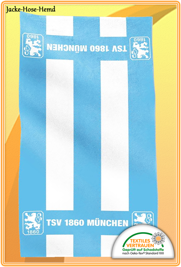 TSV 1860 München Badetuch Blockstreifen 90 x 180 cm 