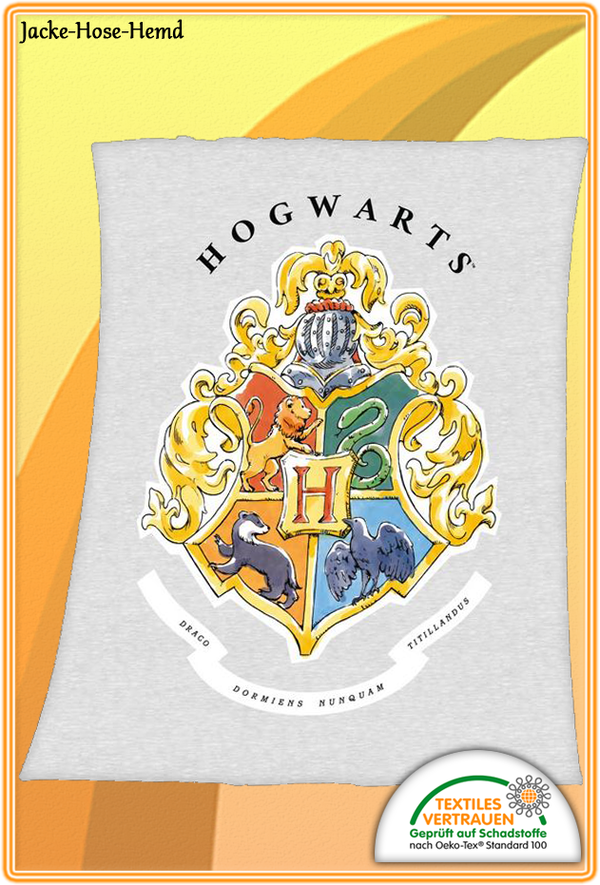 Harry Potter Fleecedecke Decke Hogwarts Kuscheldecke Velours Gr. 130x160cm