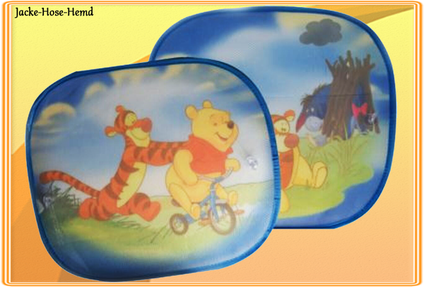 Auto UV-Sonnenschutz Disney Winnie Pooh und Tiger 2-er Set