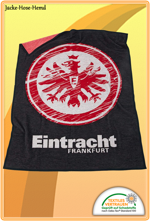 Flanell - Decke Eintracht Frankfurt Adler Logo