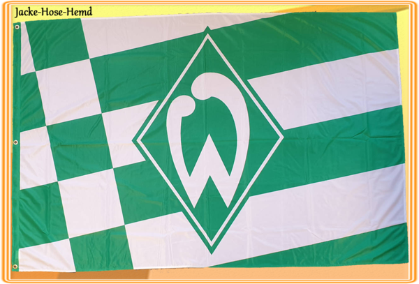 Fahne Hissfahne SV Werder Bremen Raute Gr. 180x120cm