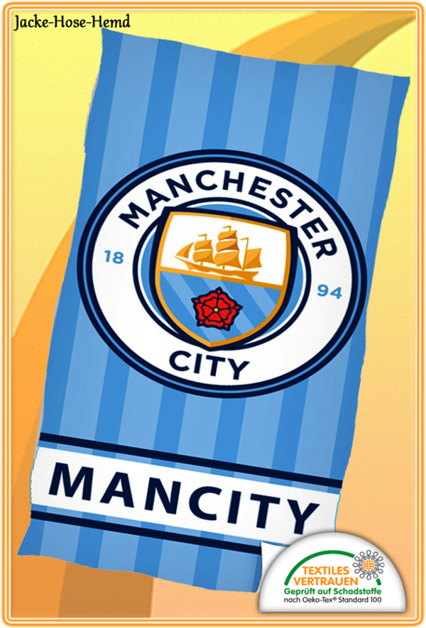 Duschtuch Handtuch Manchester City Gr. 70x140cm