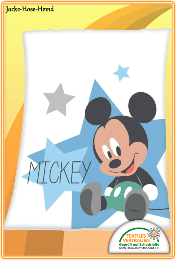 Decke Babydecke Walt Disney Mickey Mouse Micky Maus