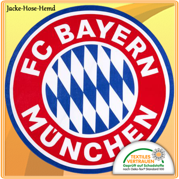 FC Bayern München Strandtuch Logo Logo XXL Gr. Dms 165cm Badetuch Duschtuch
