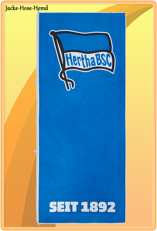 Hissfahne Hertha BSC Flagge Fahne Wappen Mastfahne Seit 1892 Gr.120x300cm