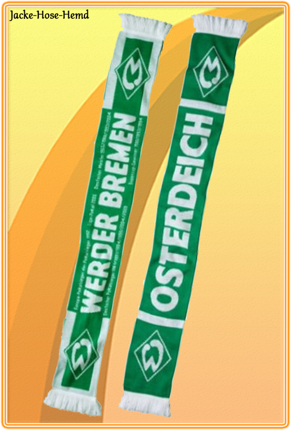 SV Werder Bremen Erfolge OSTERDEICH Fanartikel Wendeschal Fanschal Schal