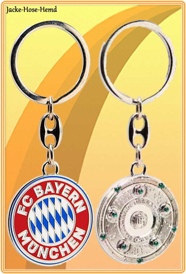 FC Bayern München Schlüsselanhänger Logo Meisterschale offizielles Lizenzprodukt