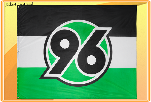 Hannover 96 Hissfahne Fahne Flagge mit Oesen Logo S-W-G Gr. 150x120cm