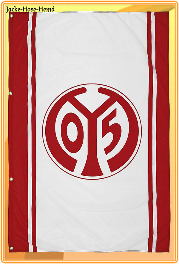 Hissfahne 1. FSV Mainz 05 Flagge Fahne Wappen Mastfahne Logo Gr. 150x100cm