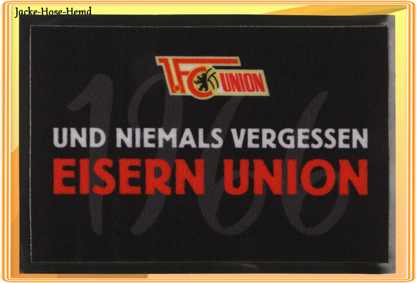 1. FC Union Berlin Fußmatte Eisern Union Matte Fußabtreter Türmatte Gr. 60x40cm