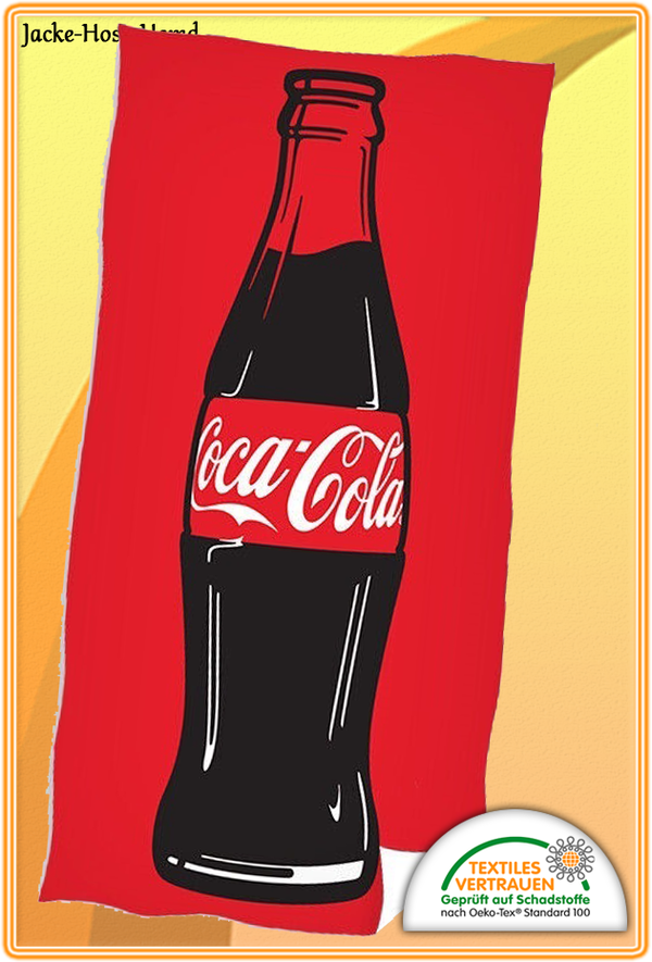 Coca Cola Fanta Sprite Badetuch Velourstuch Strandtuch Duschtuch Gr: 70x140cm