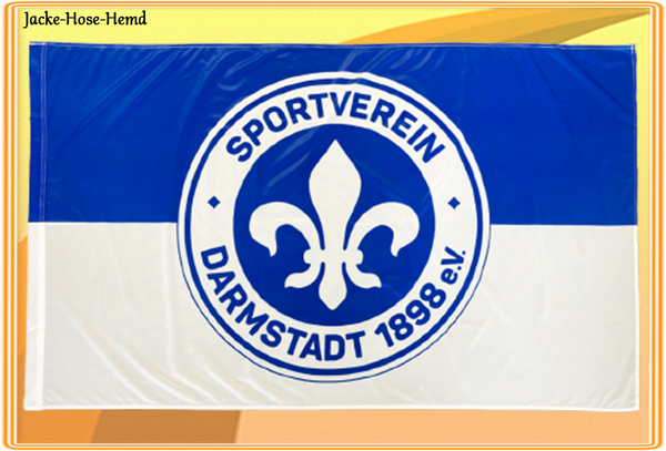 SV Darmstadt 1898 Stockfahne Fahne Hissfahne Flagge Hissflagge Gr. 150x90cm