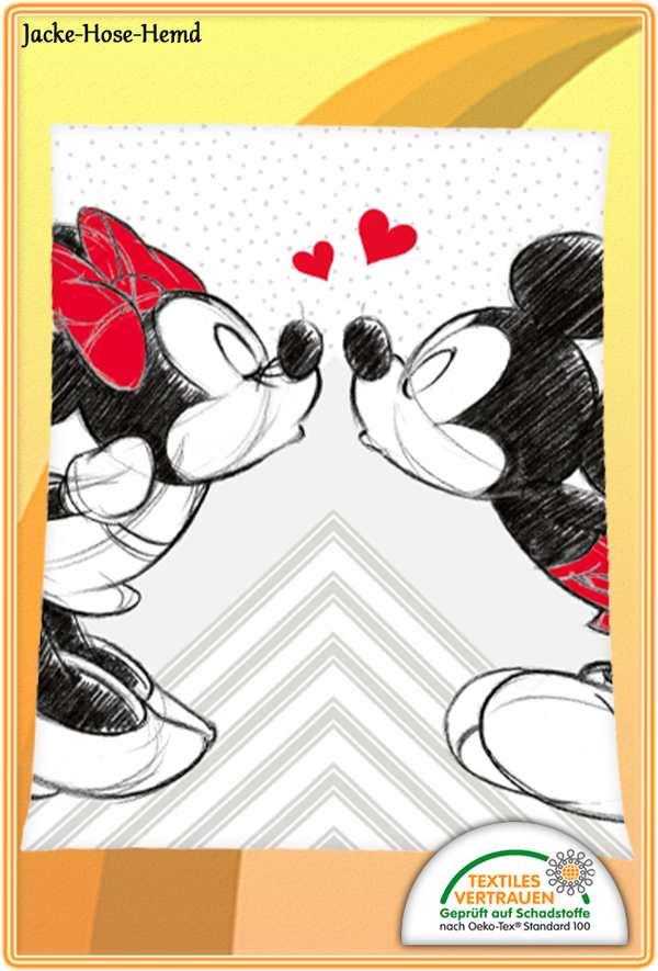 Disney Mickey Minnie Mouse Maus Decke Flauschdecke Kuscheldecke Gr. 150x200cm